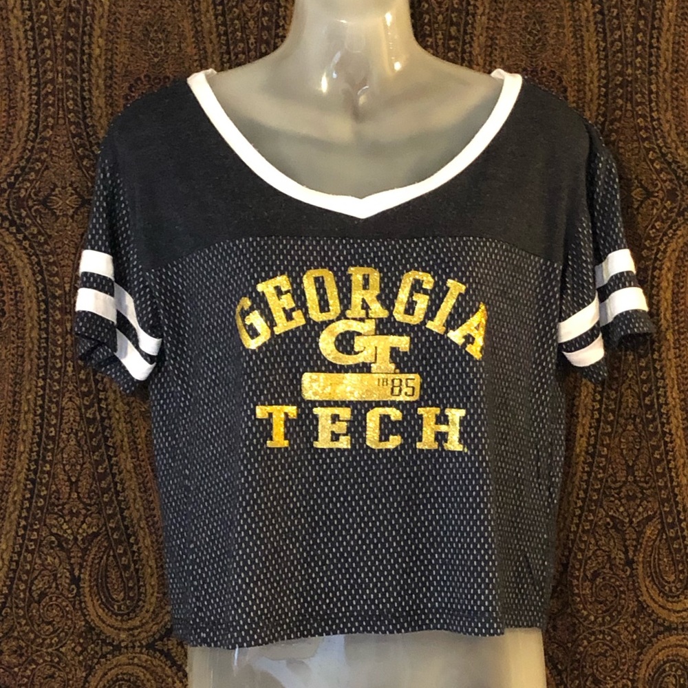 GA Tech Cropped Jersey Shirt